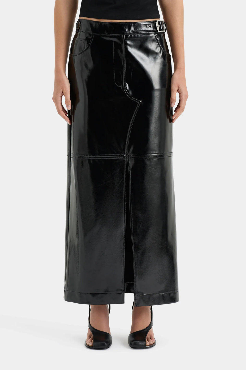 MIDNIGHT MIDI SKIRT BLACK