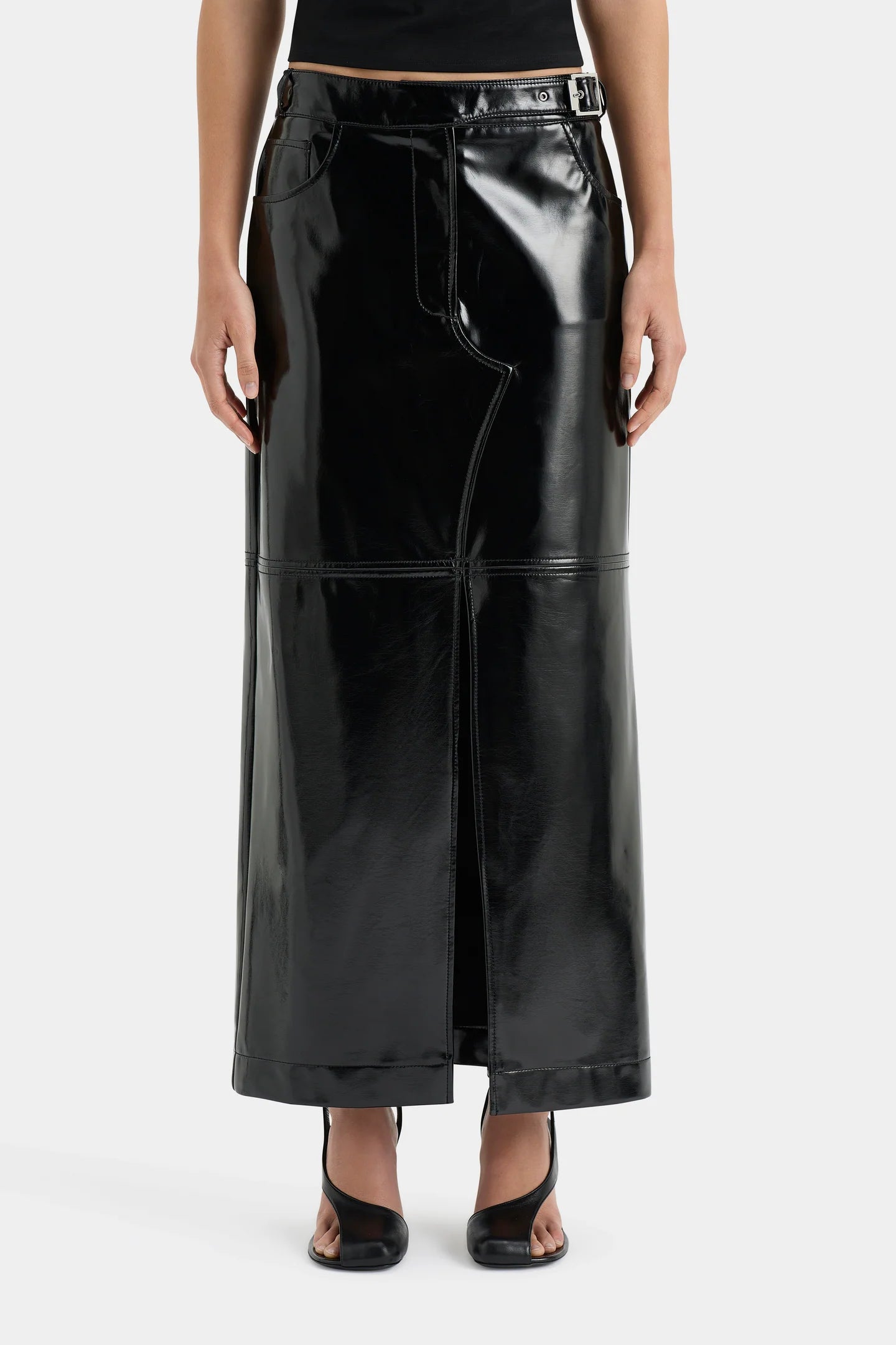 MIDNIGHT MIDI SKIRT BLACK