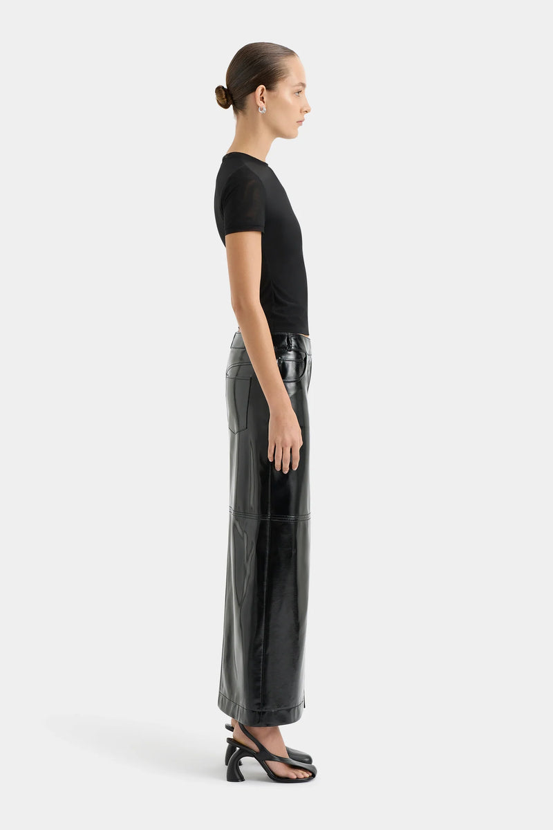 MIDNIGHT MIDI SKIRT BLACK - SIR