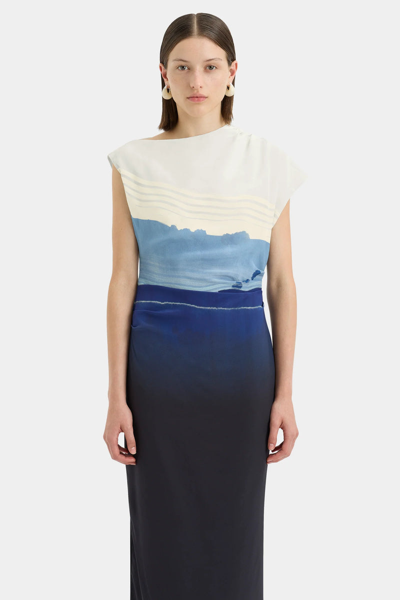 MARINER MIDI DRESS SHORELINE STRIPE - SIR