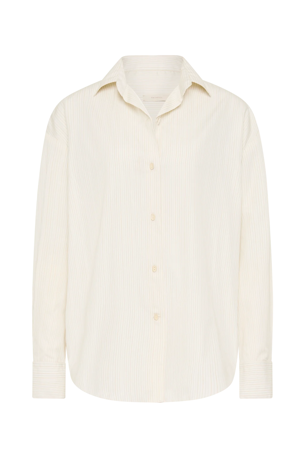 FREJA SHIRT CREAM PINSTRIPE