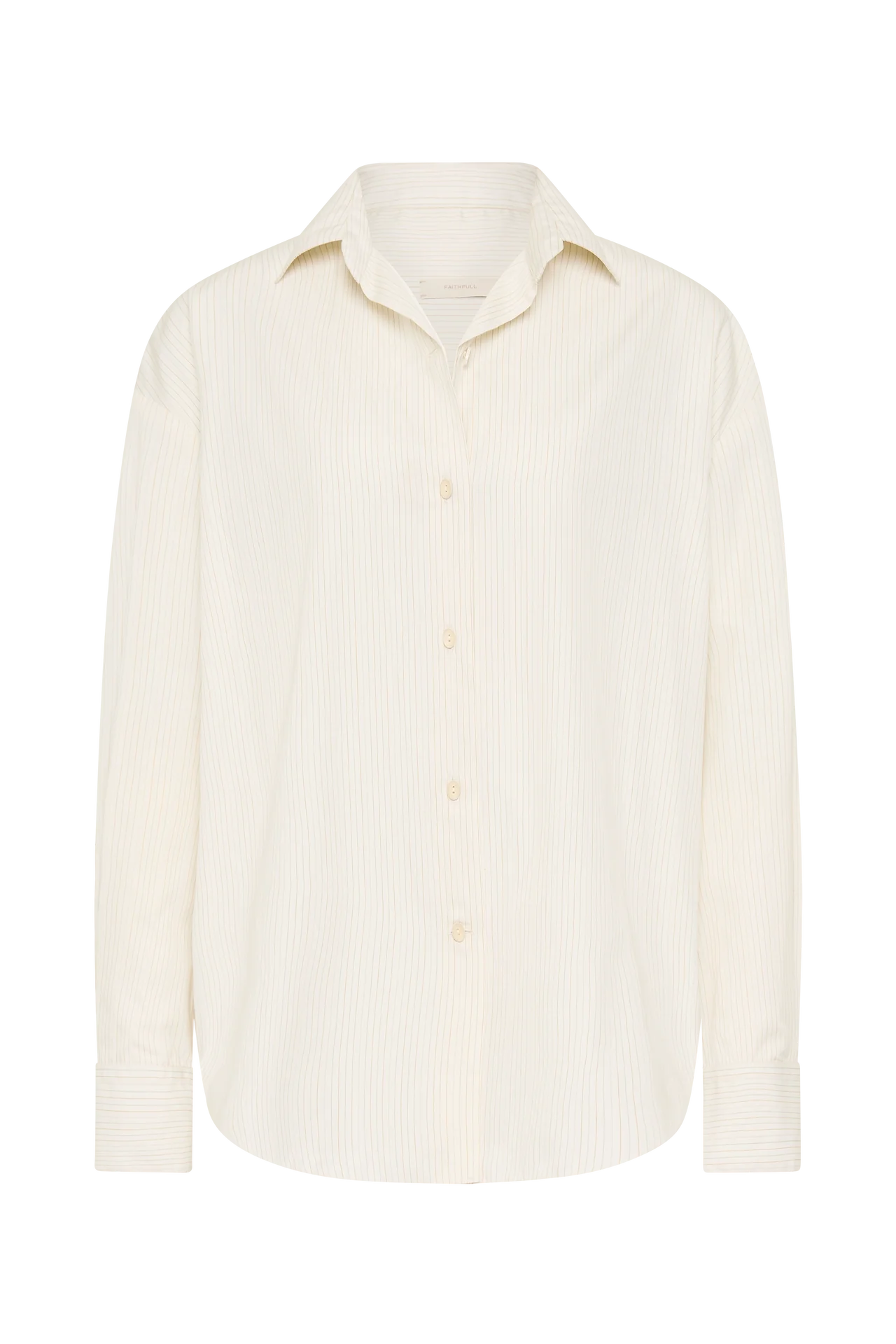 FREJA SHIRT CREAM PINSTRIPE