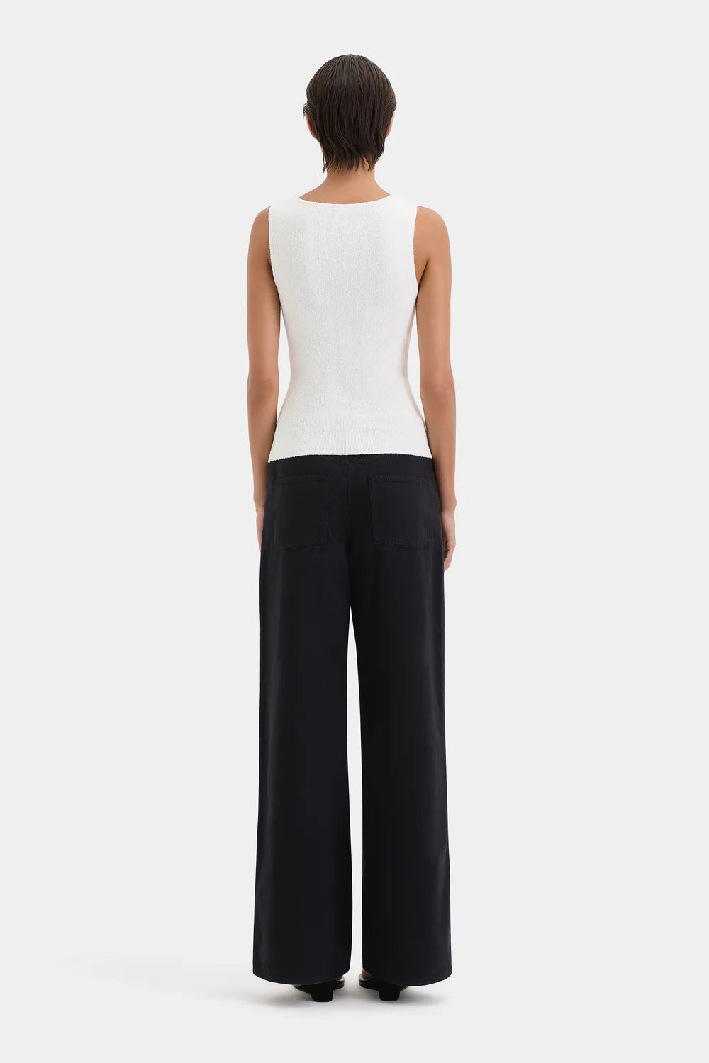 CHIARA BEADED TANK IVORY