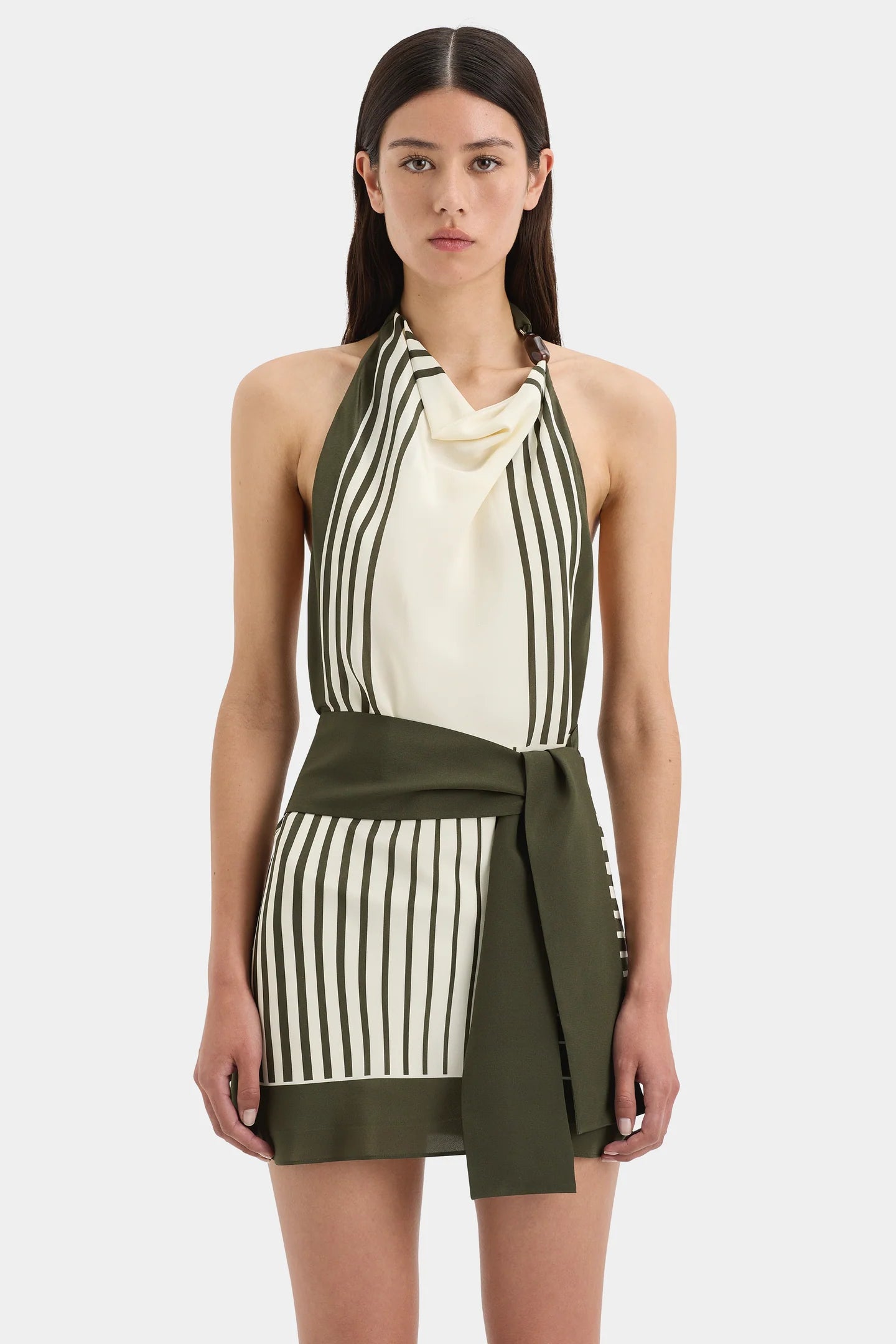 LEILANA MINI DRESS GARDEN STRIPE