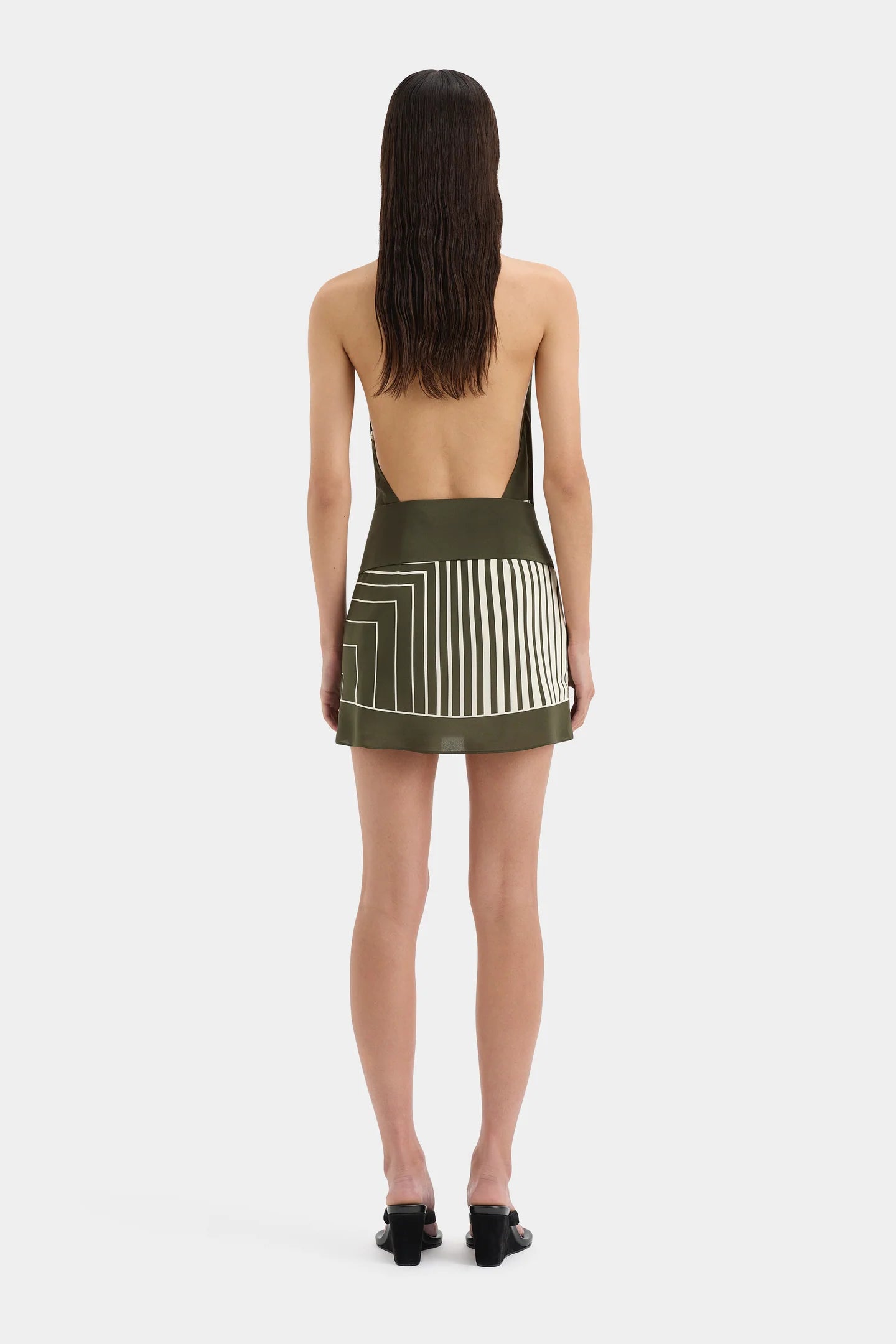 LEILANA MINI DRESS GARDEN STRIPE