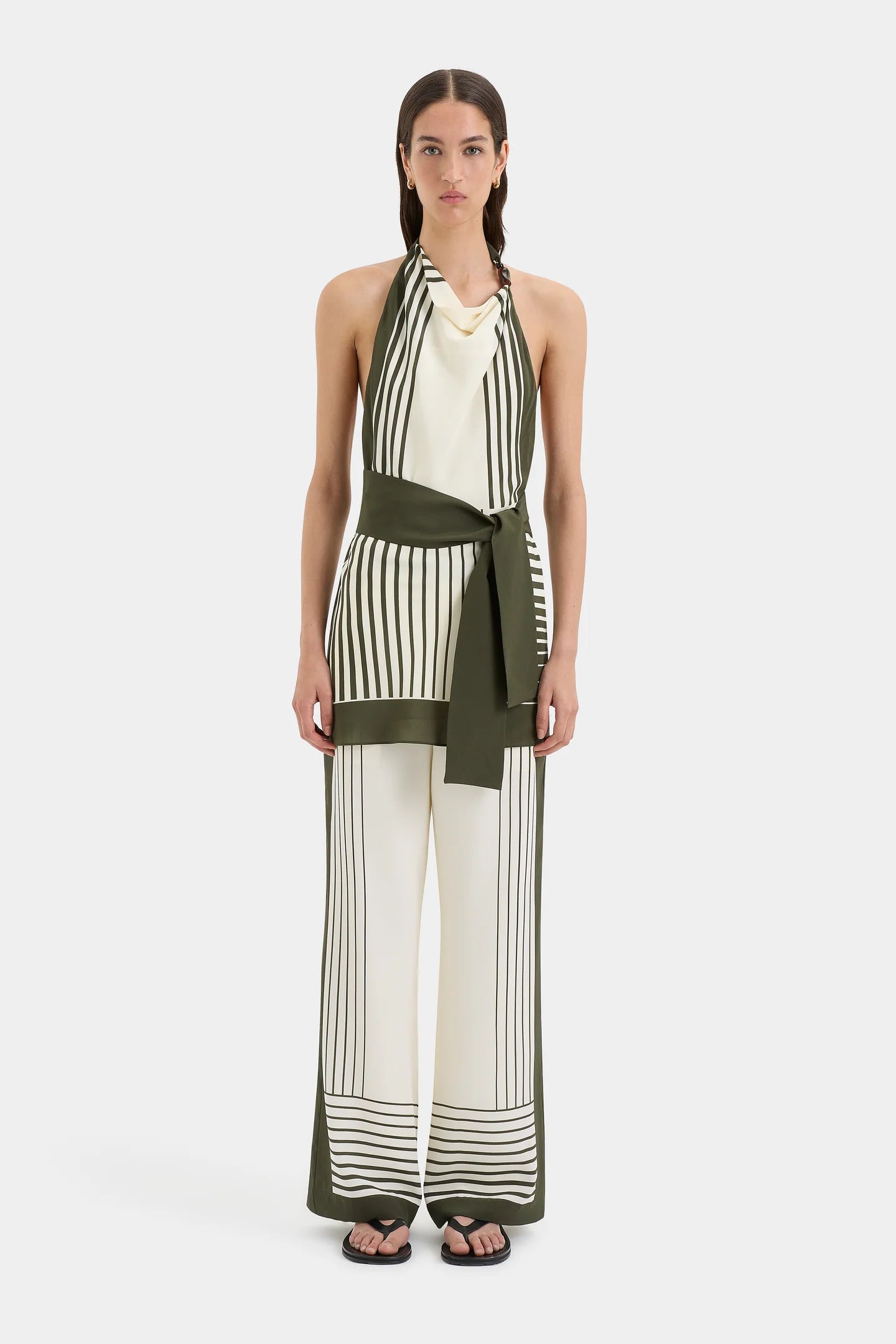 LEILANA MINI DRESS GARDEN STRIPE