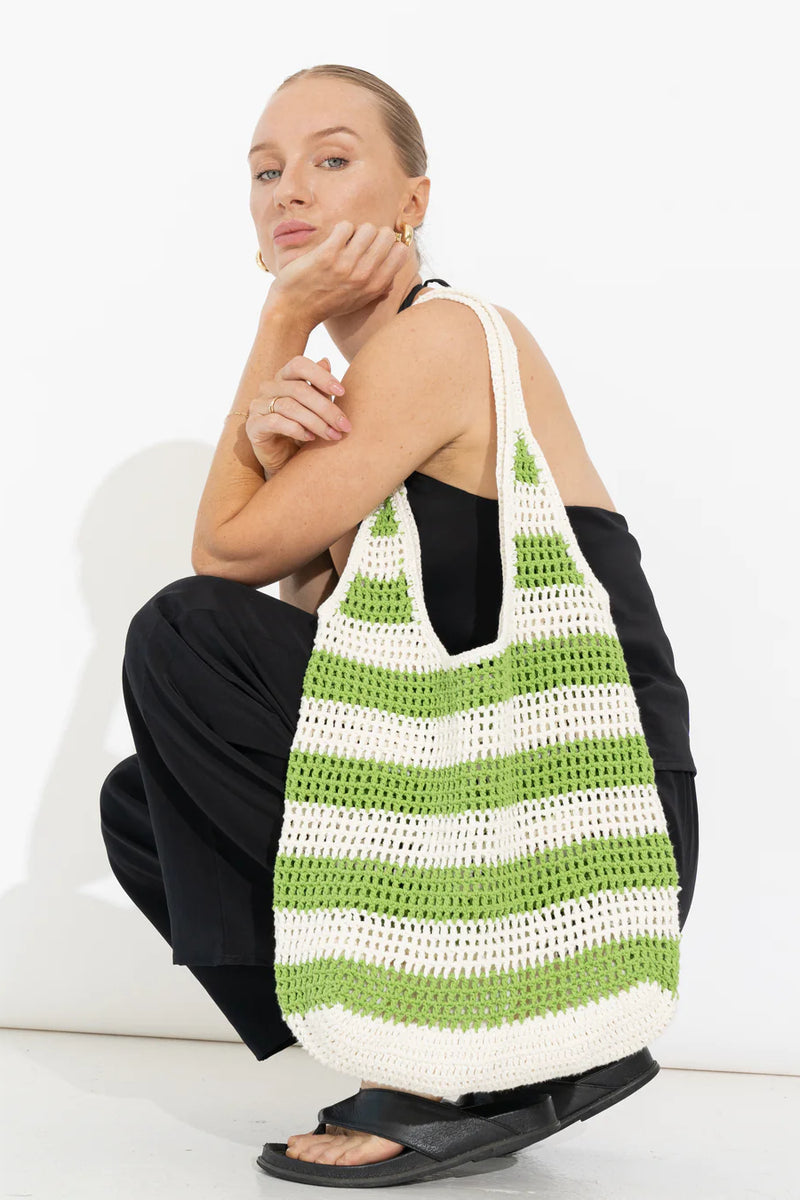 Green 2025 crochet bag