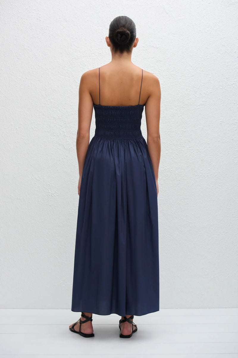 SHIRRED BODICE DRESS DUSK - MATTEAU