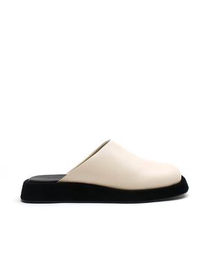 SIMPLE MULE 2181 CREAM/BLACK