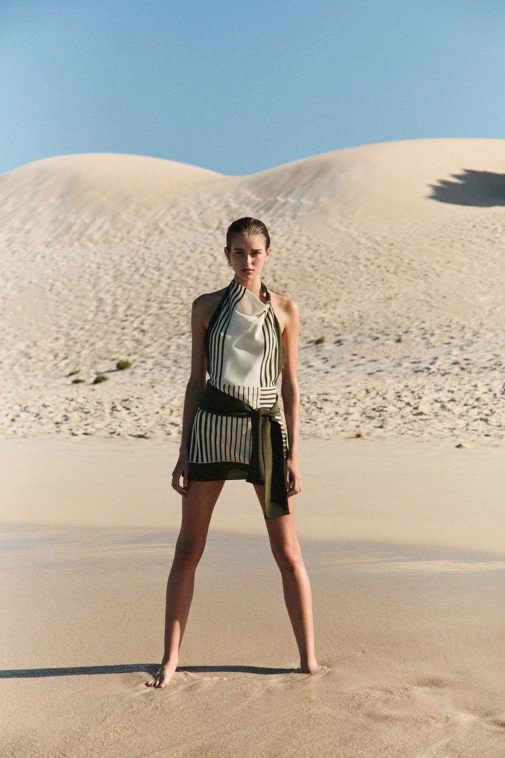 LEILANA MINI DRESS GARDEN STRIPE