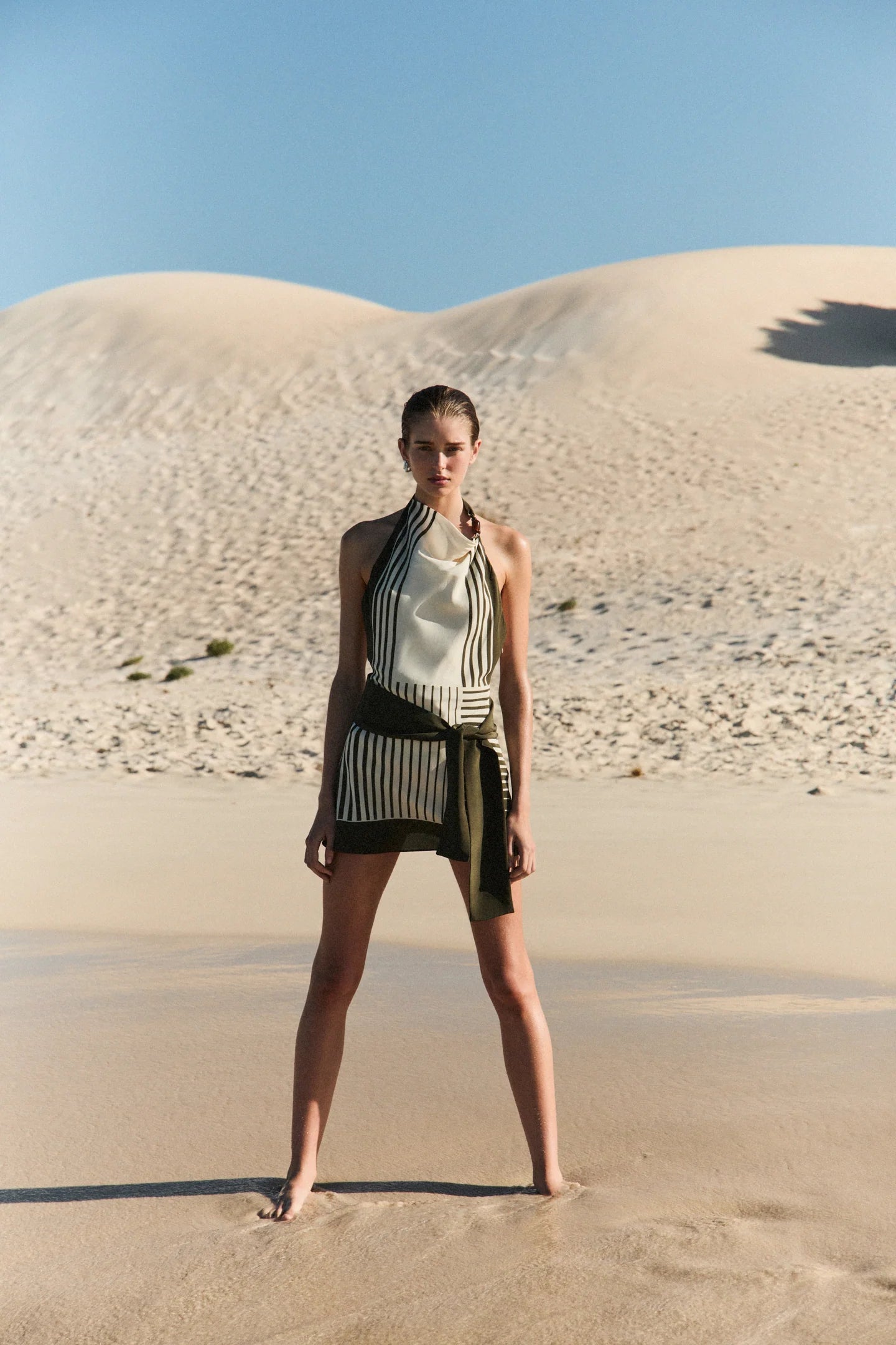 LEILANA MINI DRESS GARDEN STRIPE