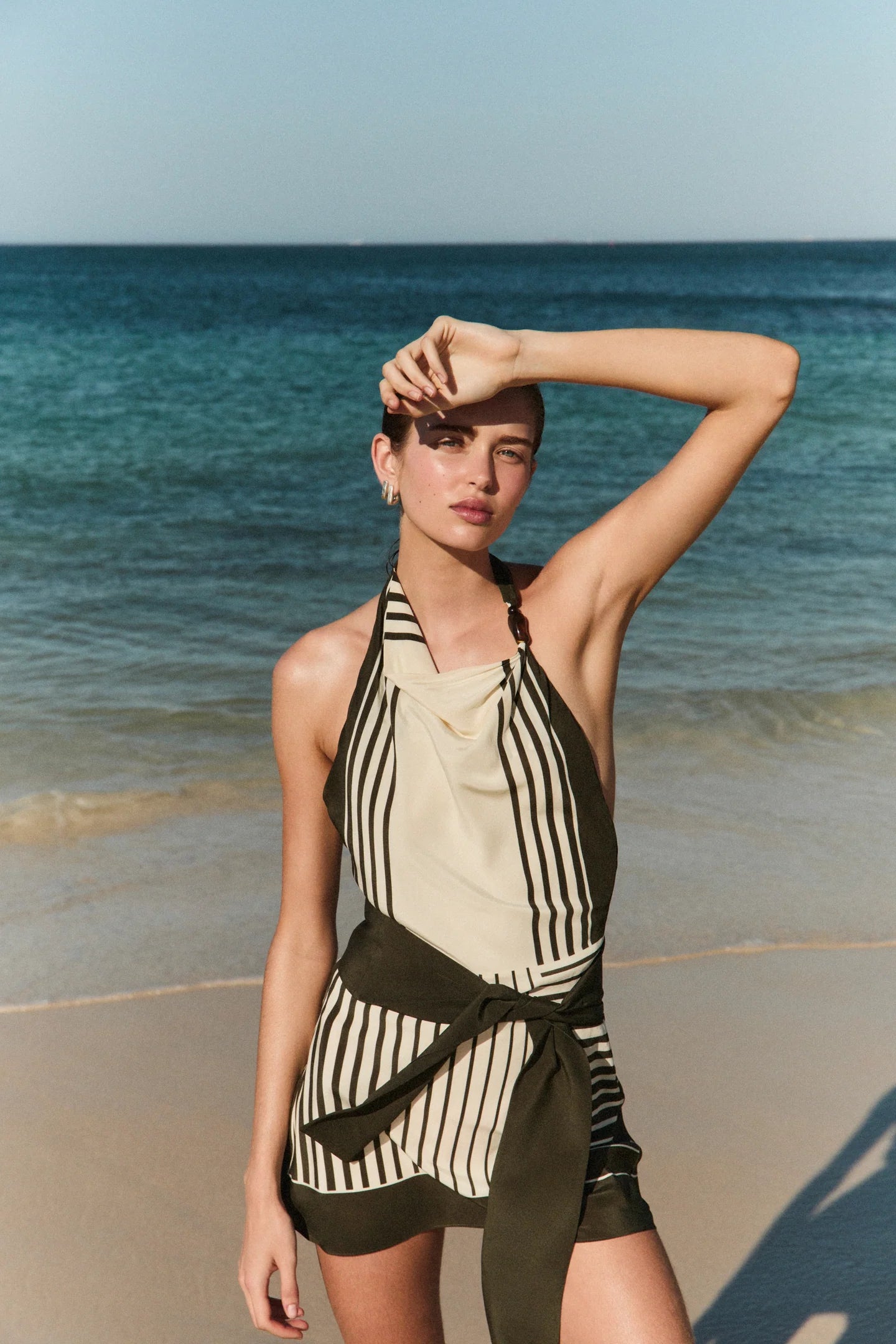 LEILANA MINI DRESS GARDEN STRIPE