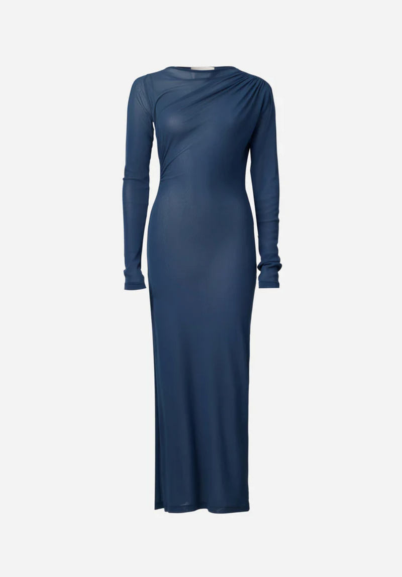 LOVESTRUCK DRESS SLATE BLUE - VIKTORIA + WOODS