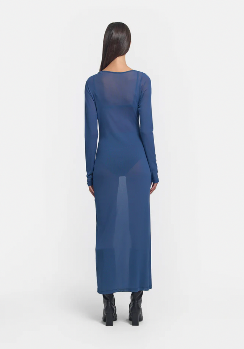 LOVESTRUCK DRESS SLATE BLUE - VIKTORIA + WOODS