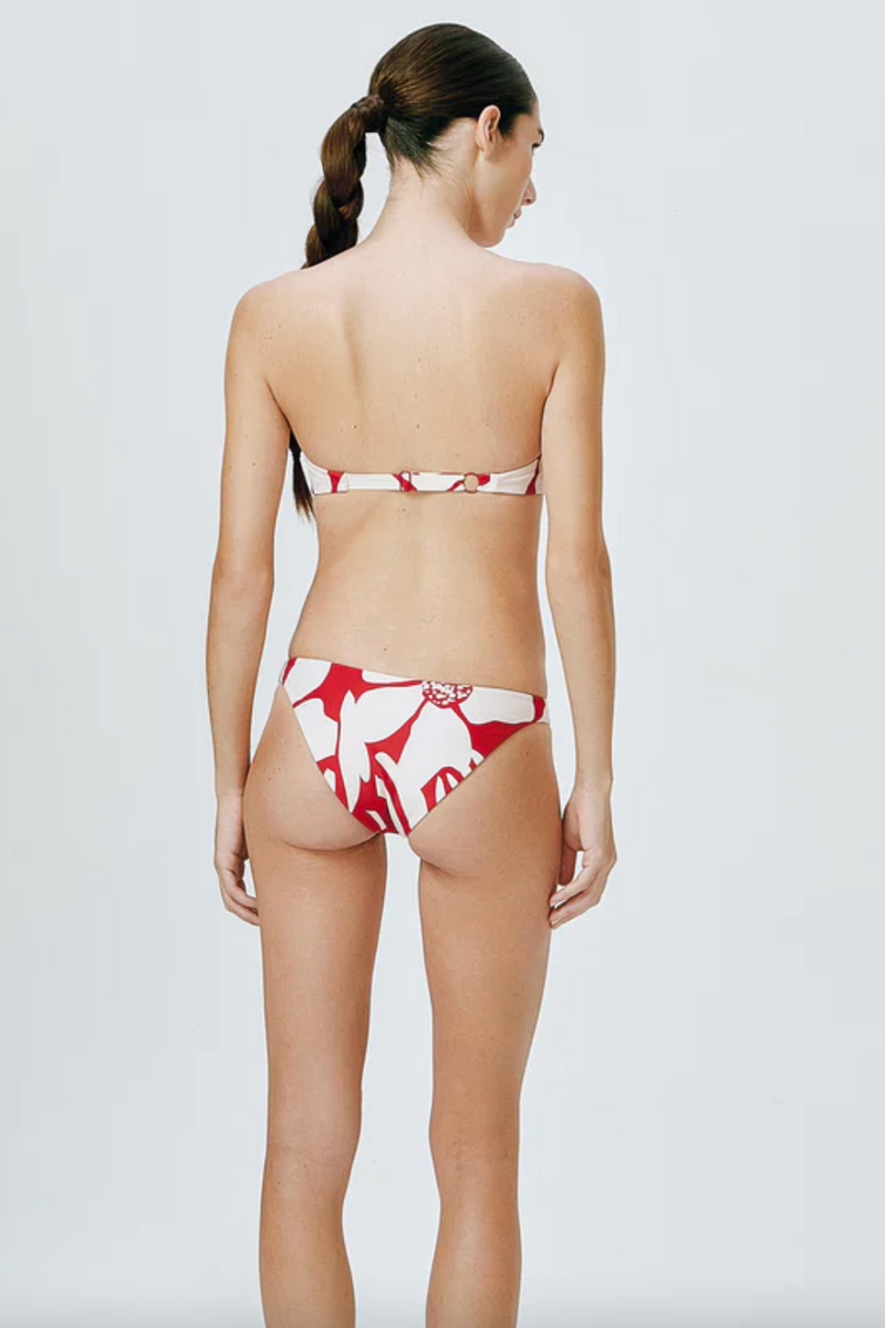 IPANEMA BANDEAU TOP MAGNOLIA RED - ZIAH