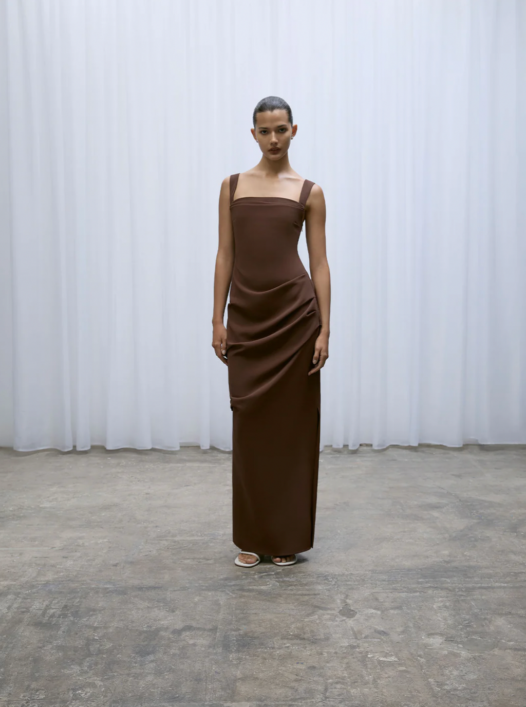 RAF DRESS CHOCOLATE