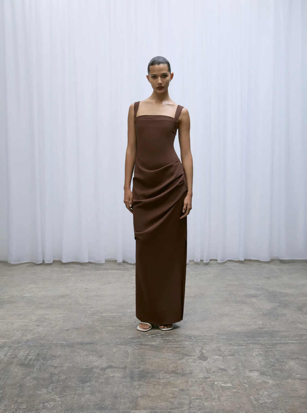 RAF DRESS CHOCOLATE