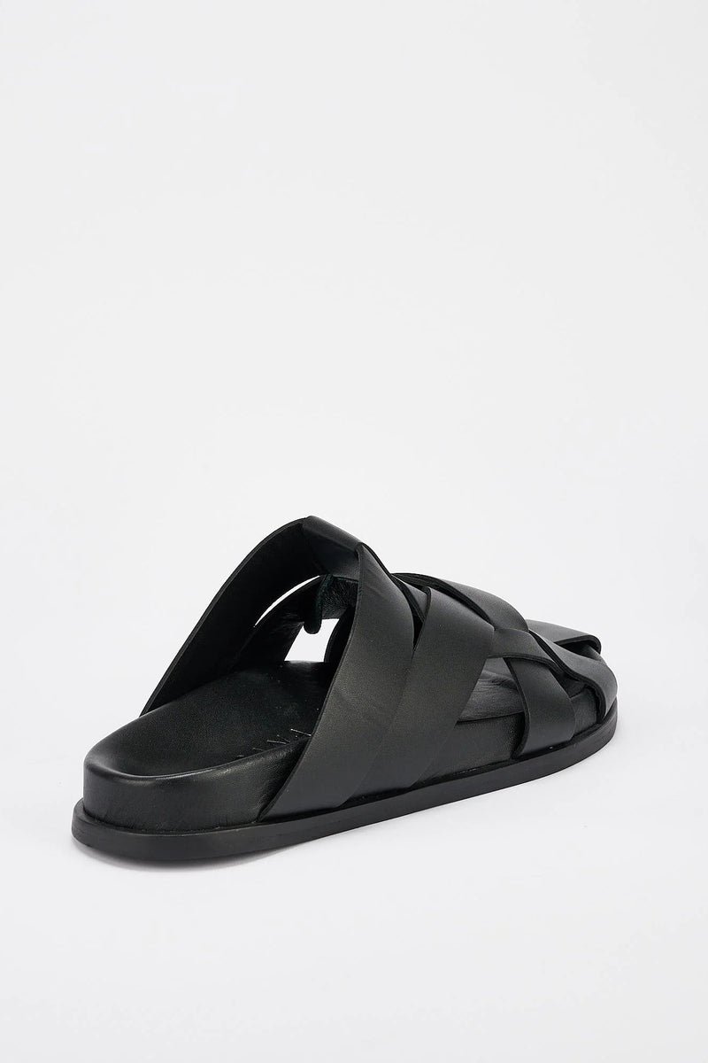 VANCE FOOTBED BLACK - SOL SANA