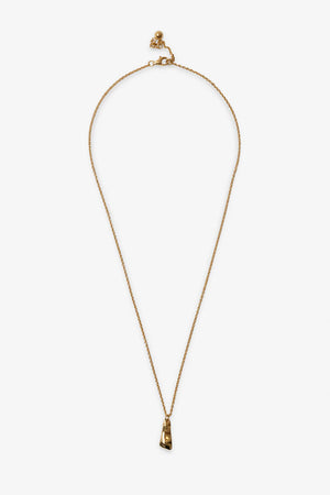 SOLO TAG PENDANT NECKLACE 14K VERMEIL