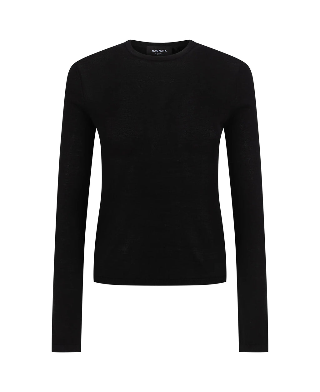 ESSENTIALS LONG SLEEVE TOP BLACK