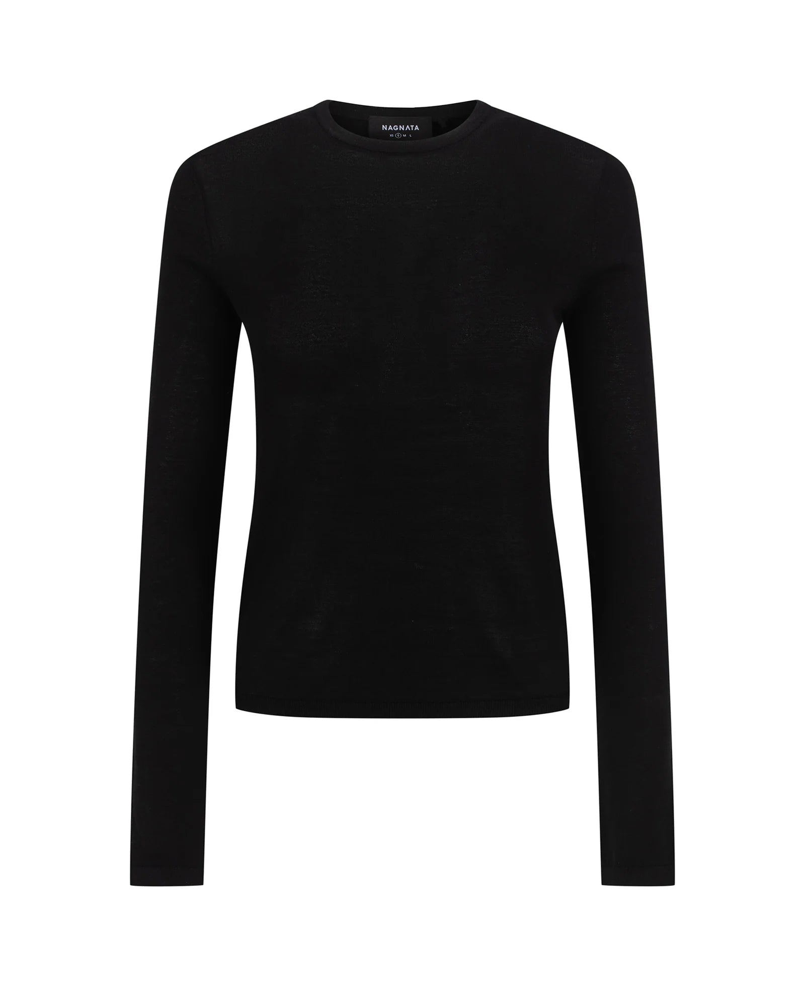 ESSENTIALS LONG SLEEVE TOP BLACK