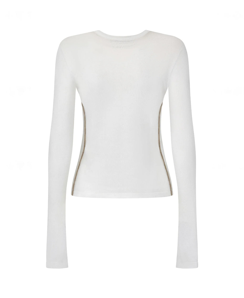 SHEER ESSENTIALS LONG SLEEVE TOP CREAM