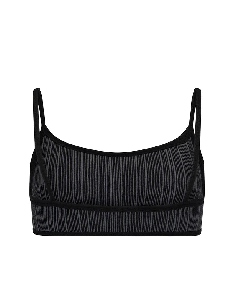 ELBA WOOL BRALET BLACK