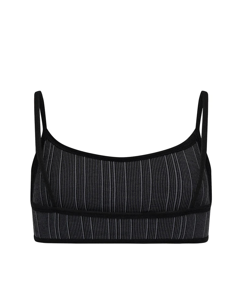 ELBA WOOL BRALET BLACK - NAGNATA