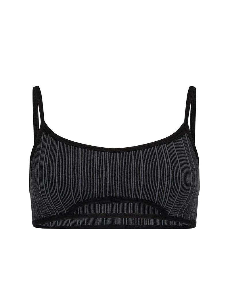 ELBA WOOL BRALET BLACK