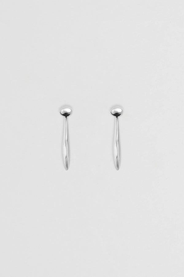 VERSO DROP EARRINGS SILVER - NINA GORDON