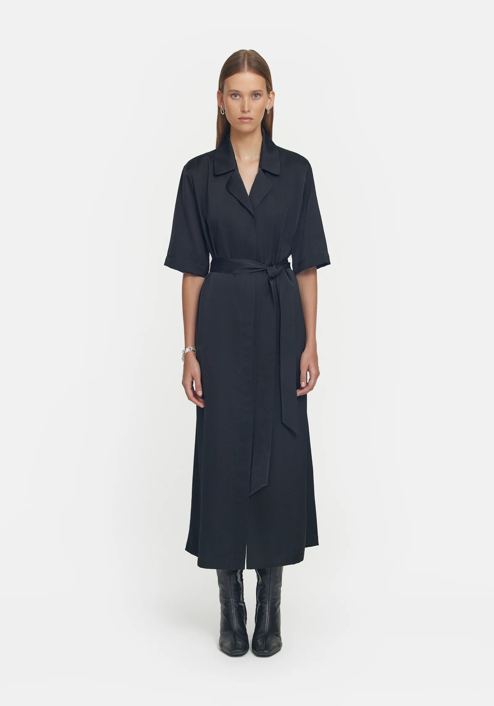JUILLIARD SHIRT DRESS BLACK