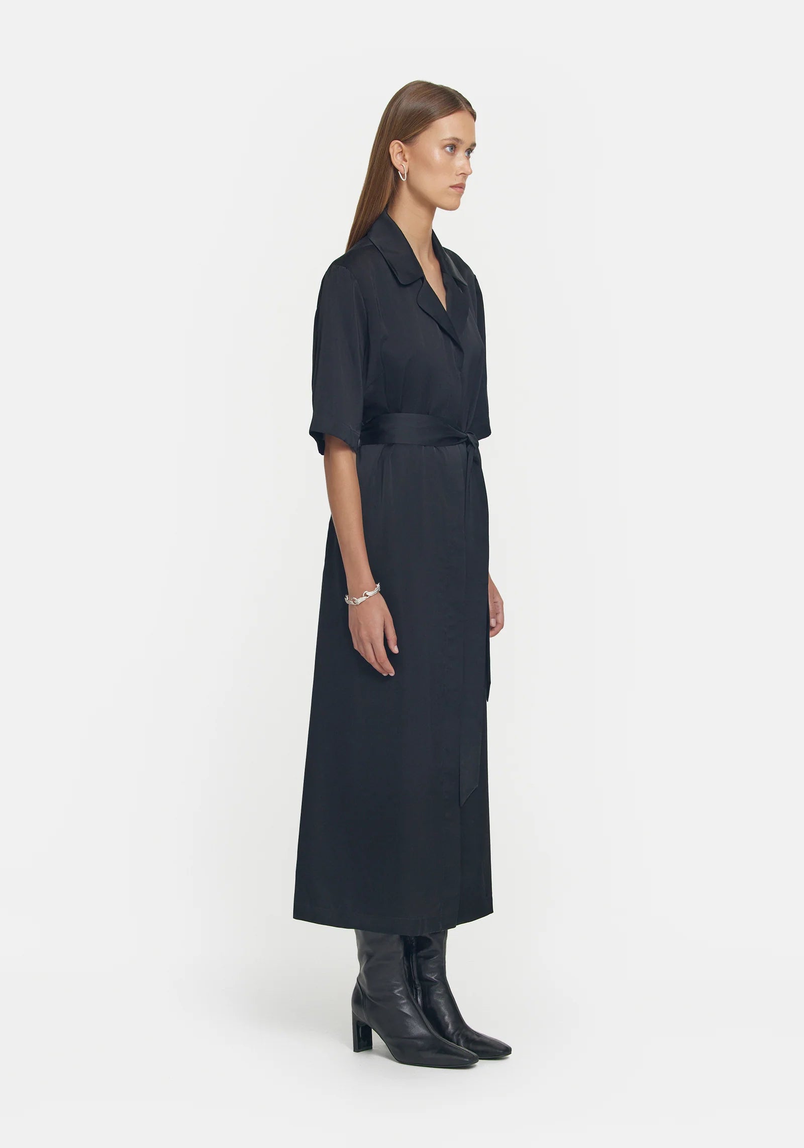 JUILLIARD SHIRT DRESS BLACK