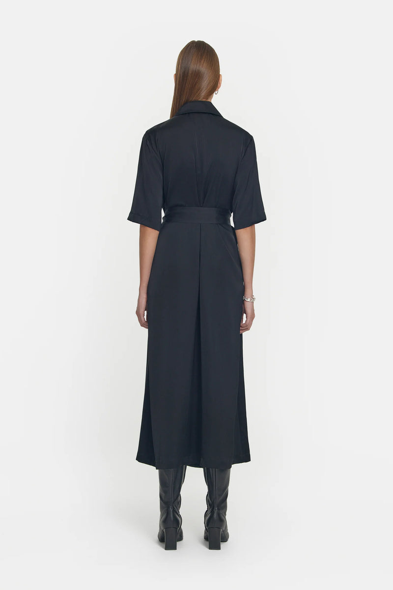 JUILLIARD SHIRT DRESS BLACK - VIKTORIA + WOODS