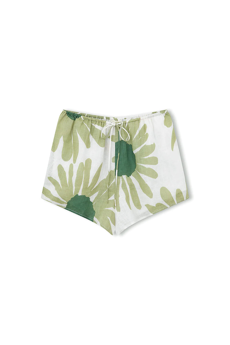 ALOE FLOWER LINEN SHORT - ZULU + ZEPHYR