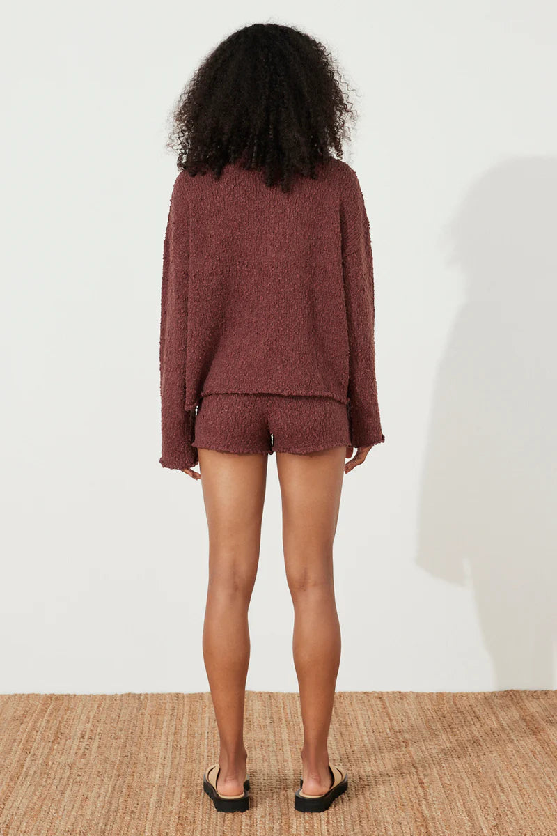 PLUM BOUCLE KNIT JUMPER - ZULU + ZEPHYR