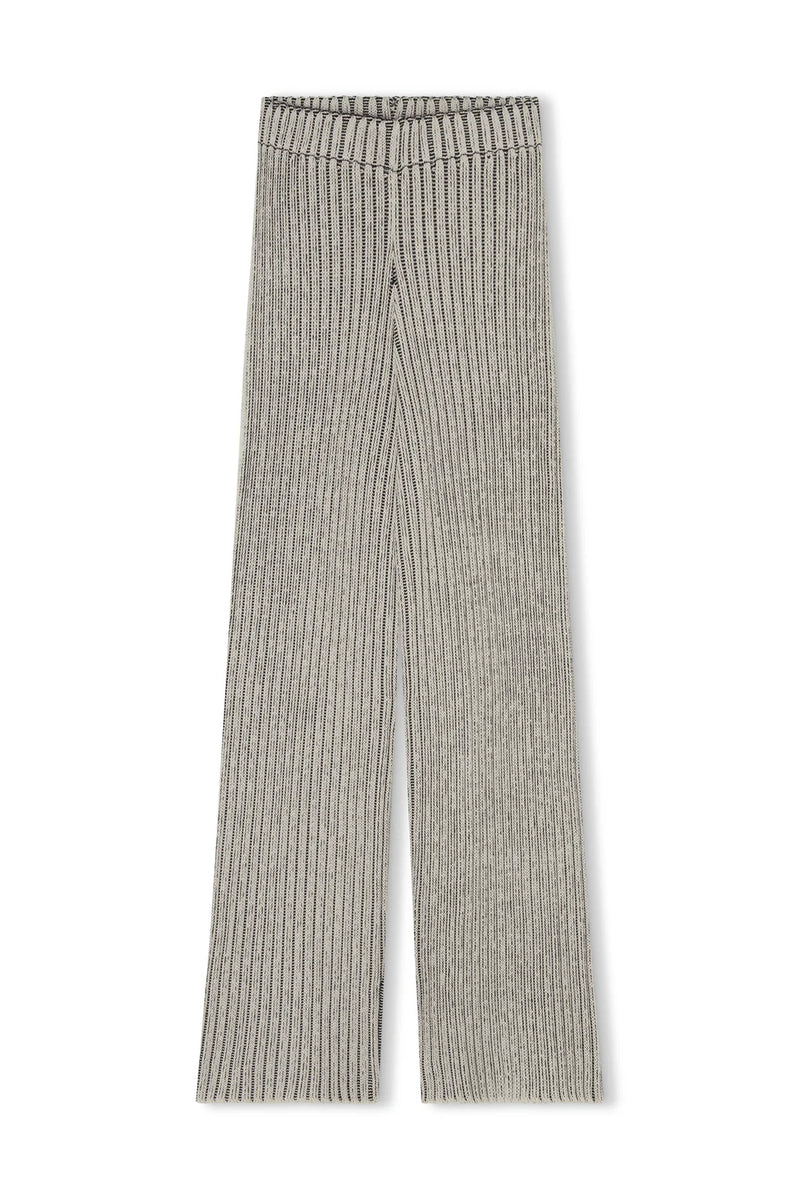 BLACK STRIPE CHUNKY KNIT PANT - ZULU + ZEPHYR