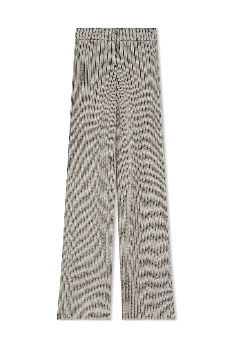 BLACK STRIPE CHUNKY KNIT PANT - ZULU + ZEPHYR