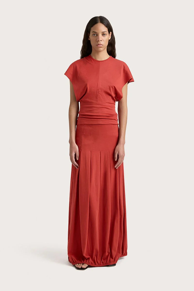 COLMAR SHORT SLEEVE TOP GARNET