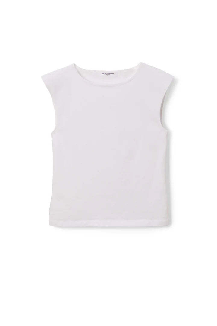 ELANOR MUSCLE TEE WHITE