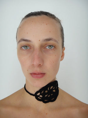 FLOWER CHOKER BLACK