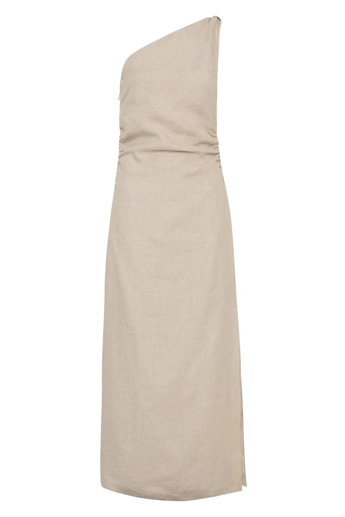 JOMANA MIDI DRESS NATURAL - FAITHFULL THE BRAND