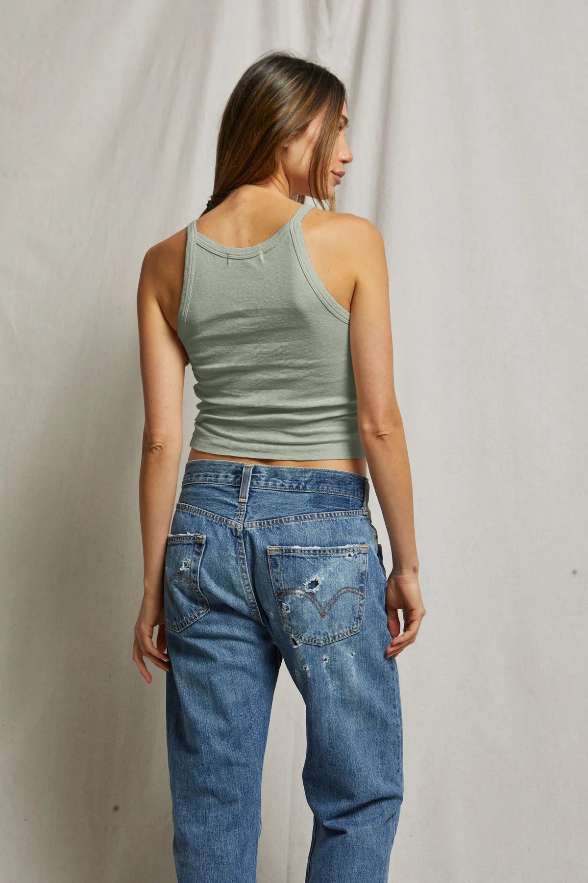 LENNOX RECYCLED COTTON CROPPED ANNIE PARIS RAIN