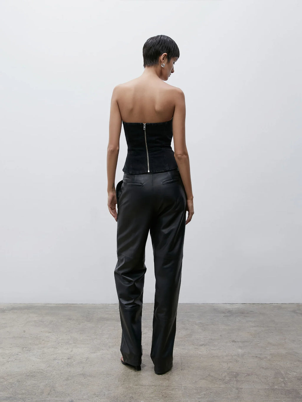 JO BODICE BLACK DENIM