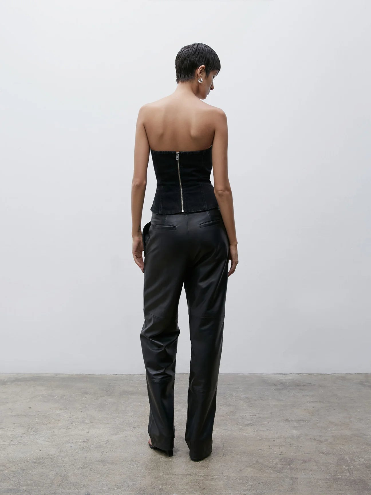 JO BODICE BLACK DENIM