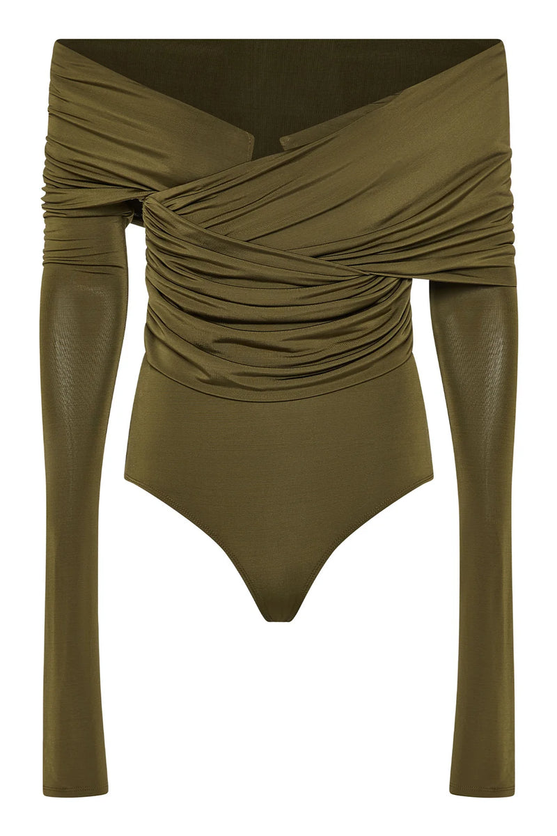 OTTO BODYSUIT OLIVE - PARIS GEORGIA