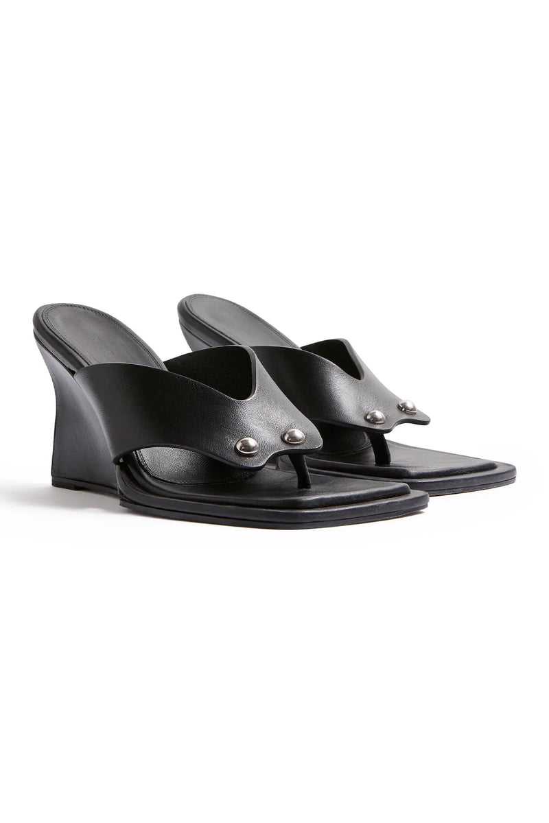 Dune black wedge best sale sandals