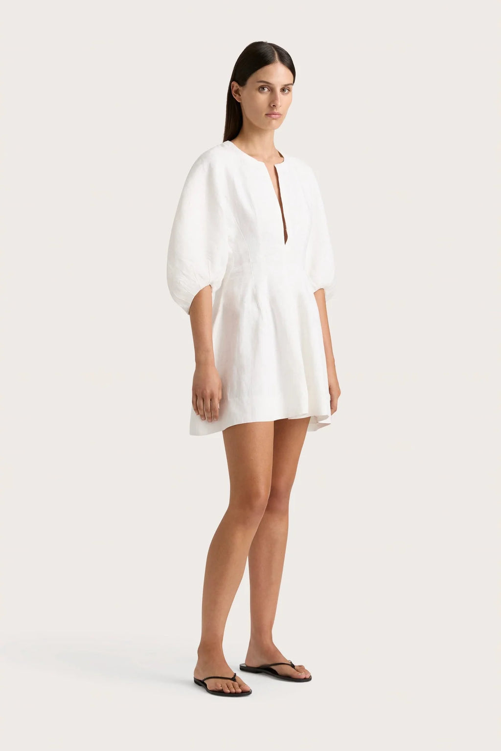 SOLEIL MINI DRESS WHITE