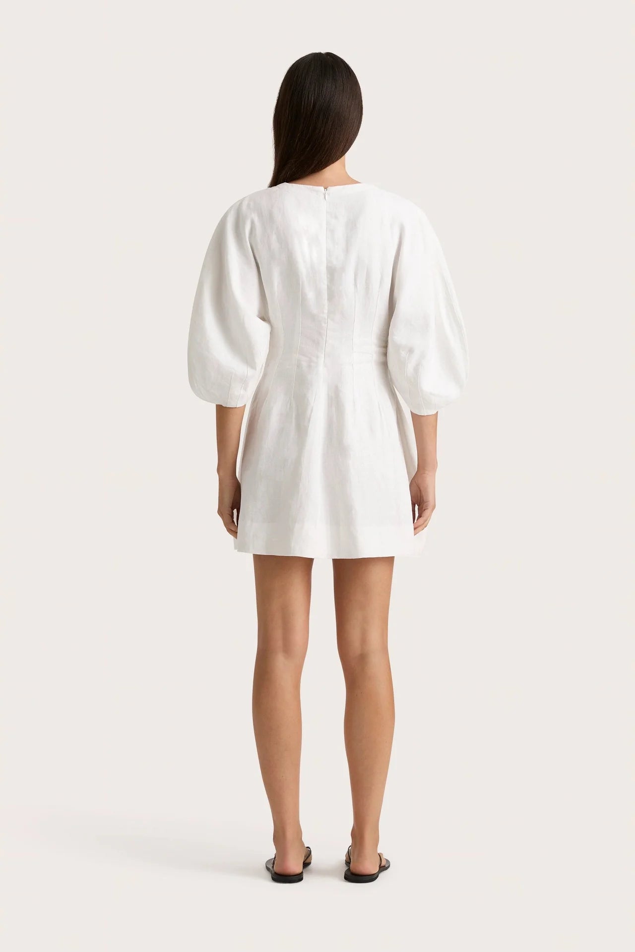 SOLEIL MINI DRESS WHITE