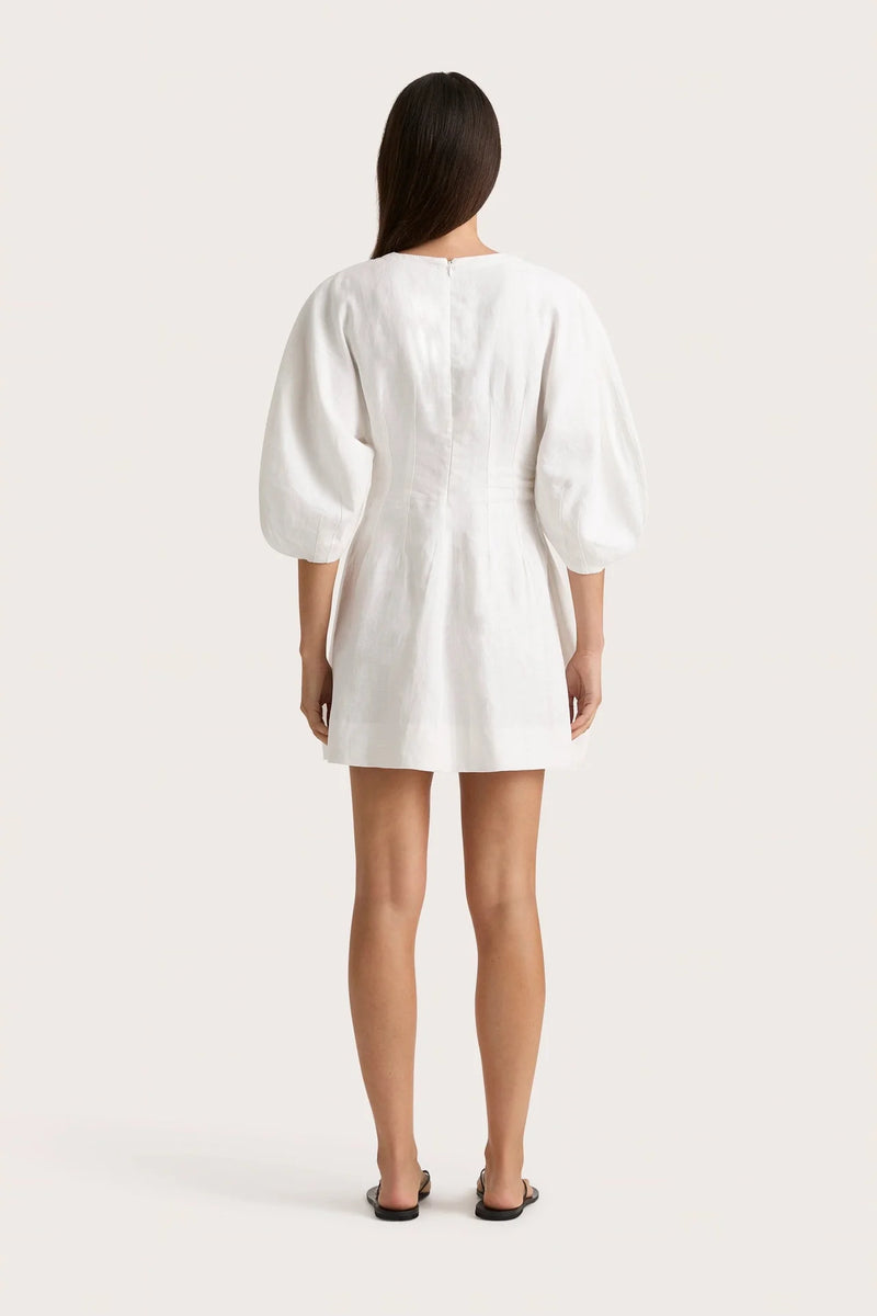 SOLEIL MINI DRESS WHITE - FAITHFULL THE BRAND