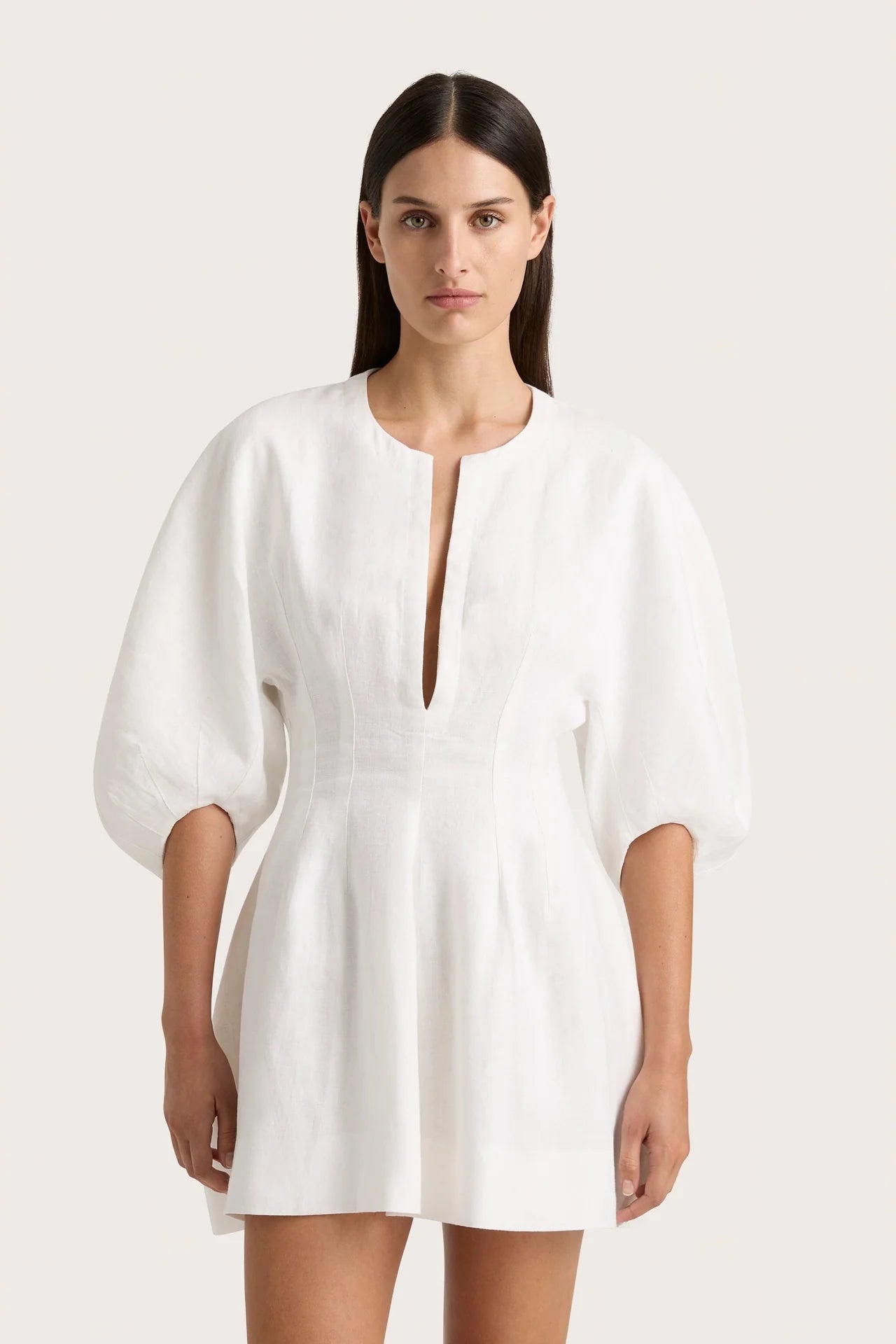 SOLEIL MINI DRESS WHITE